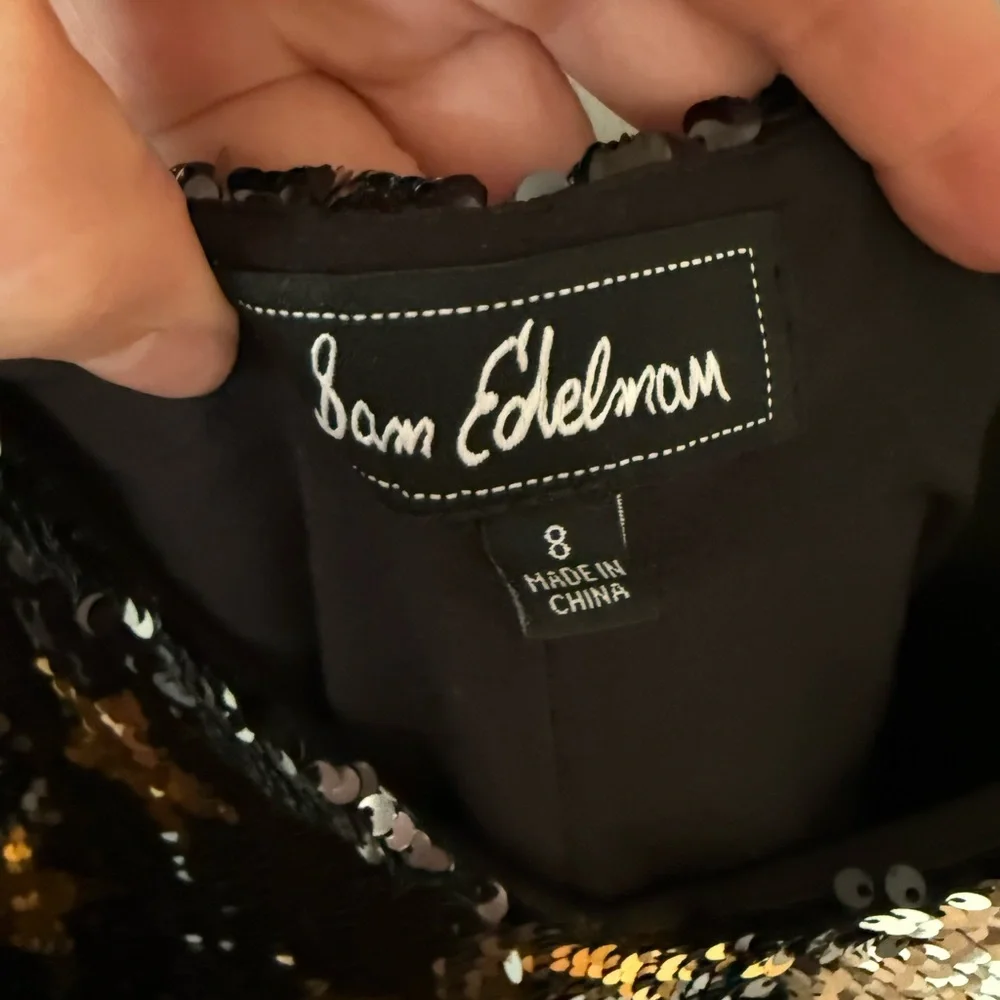 ✨ Sam Edelman Sequin Star Slip Dress | Size 8 | Party / Holiday ✨ - Picture 2 of 2